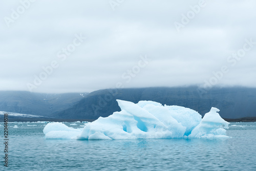 Iceberg in the glacial lagoon Jokulsarlon, Iceland