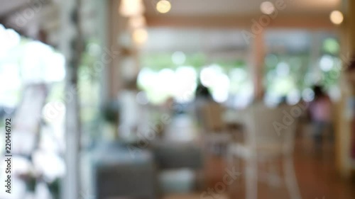 blur scene, cafe restaurant