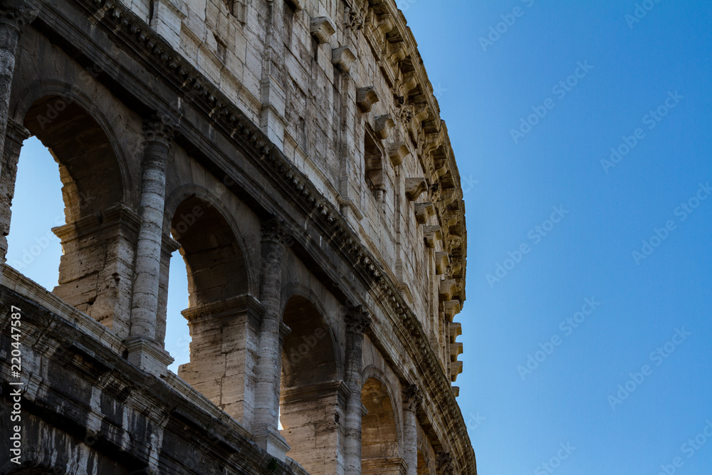 Wintertime in Rome with the Colosseum