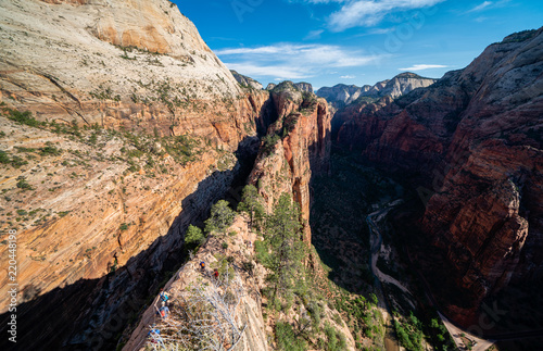 Couples epic summit to Angels Landing - Zion National Park