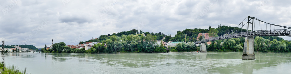 Panoramafoto Innsteg Passau