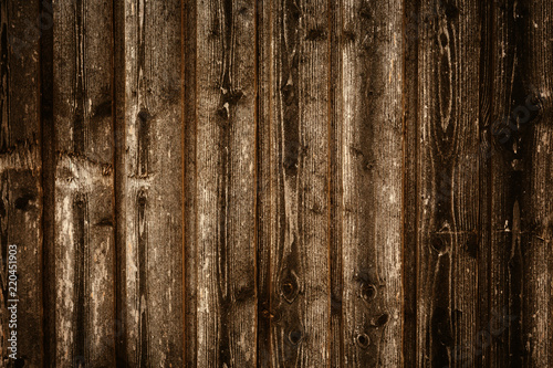 Old rustic wood planks background  -   Dark brown texture photo