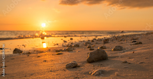 LOVERS KEY, FORT MYERS BEACH, FLOIRDA/USA 11/4/15: Sunset on the beach.
