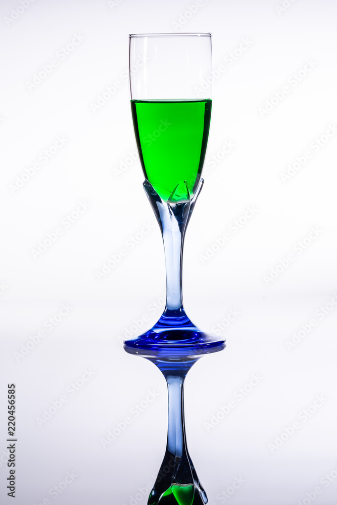 Mint drink in a glass