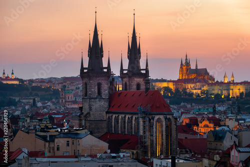 Sticker Ancient cathedrals of Prague
