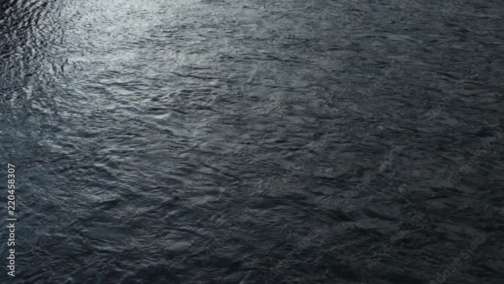 Overhead view of a river just after sunset. Overhead view of a river just after sunset.