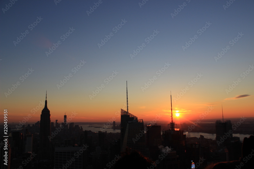 Obraz premium Sunset at New York 5