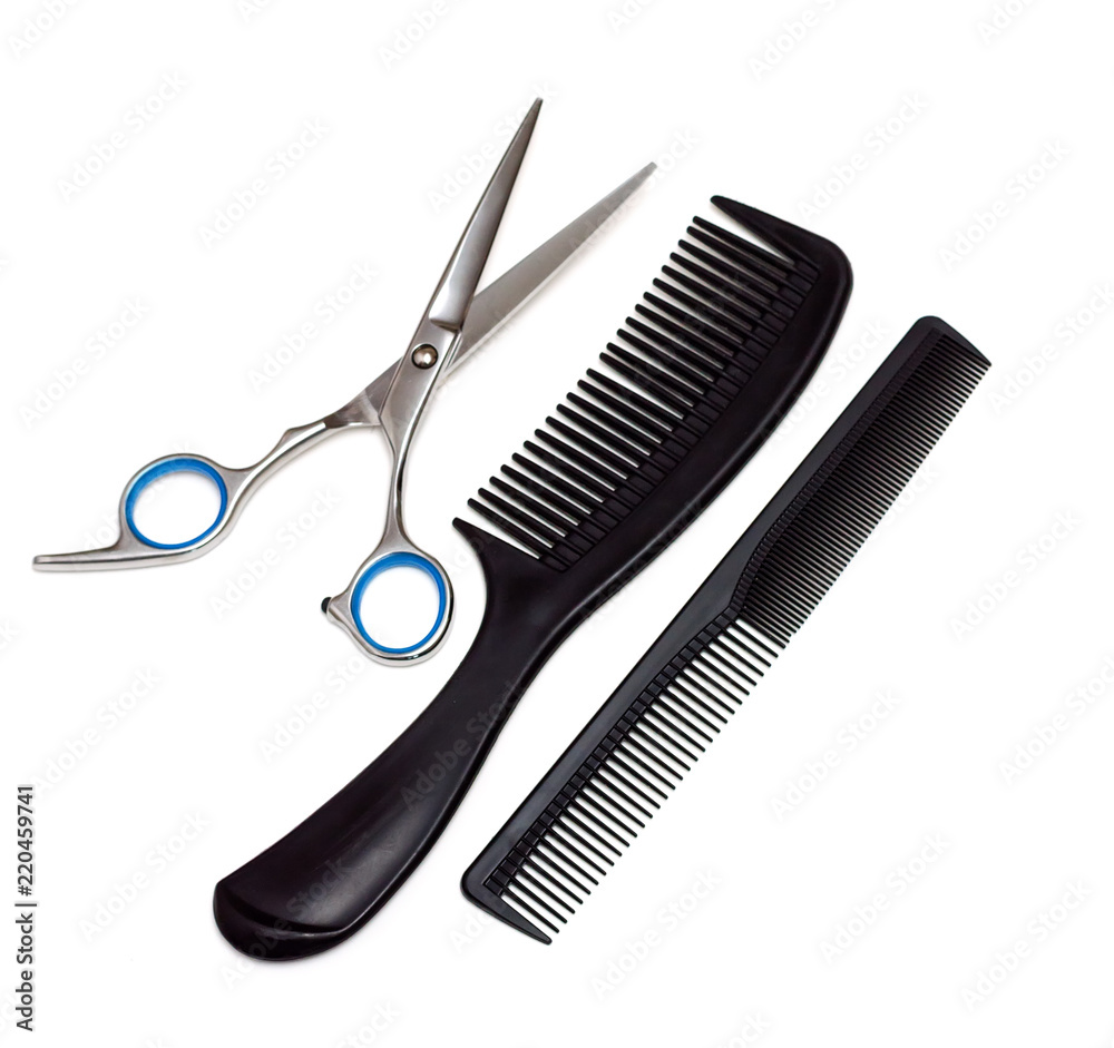 Hairdresser tools, scissors. Hairdresser tools, scissors.