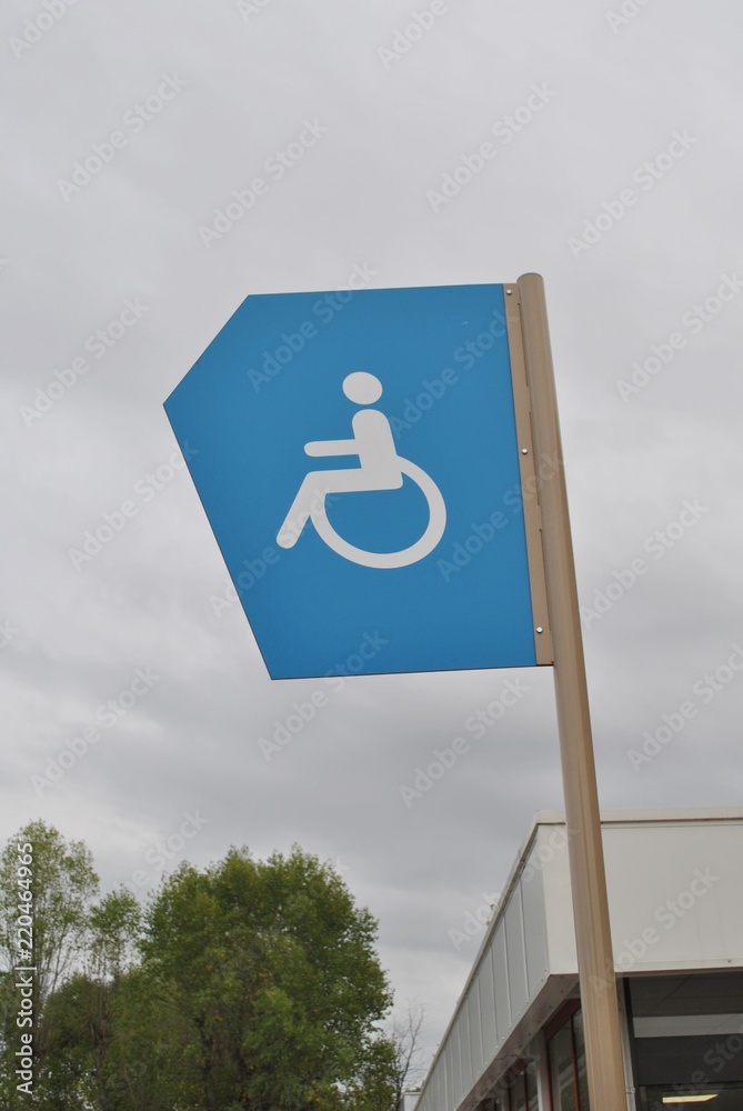 Parking dla niepełnosprawnych - obrazy, fototapety, plakaty 