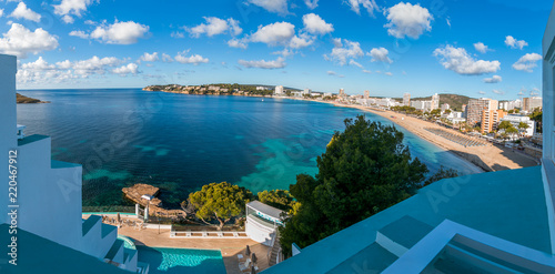 Panoramic view of Bay in front of Magaluf photo