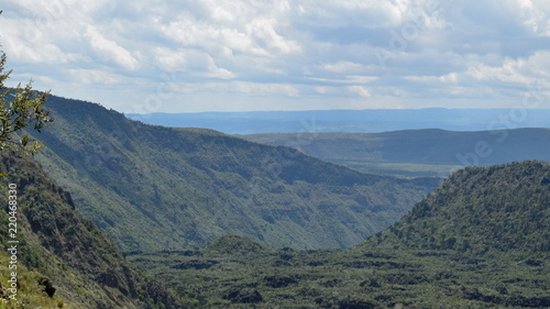The volcanic crater at Mount Suswa, Rift Valley, Kenya