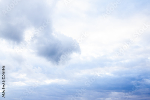 Beautiful clouds in the bright blue sky. © thongchainak