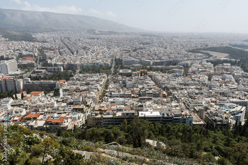 At the top of Mount Lycabettus, Athens in Greece