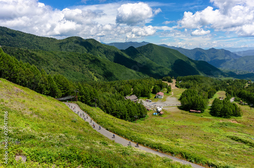 mountain cyicling in Norikura Nagano Japan