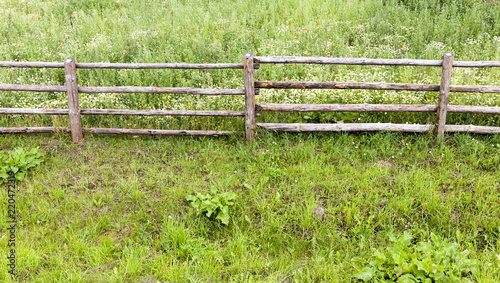 primitive wooden fence