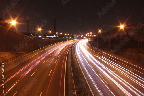 Night Highway 高速道路 © Life Passing