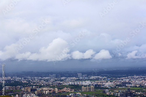 Clouds over Pune during monsoon at Pune, Maharashtra, India