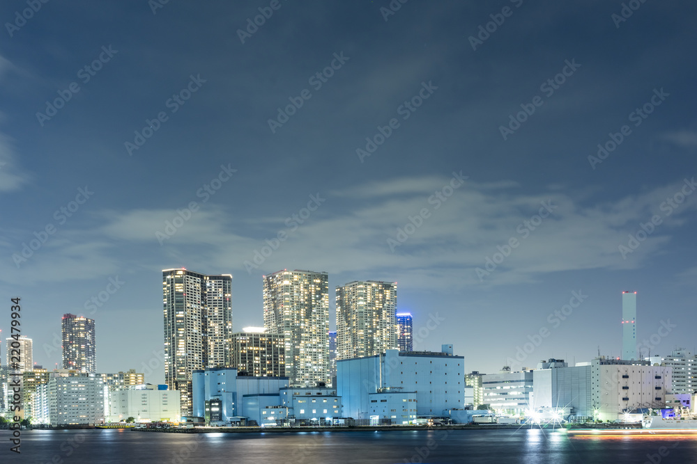 Fototapeta premium 竹芝桟橋から東京ベイエリアの夜景