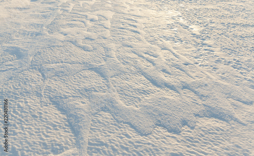 drifts of white snow