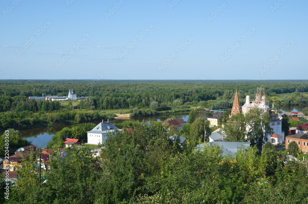 Summer view of the town of Gorokhovets, Vladimir region, Russia