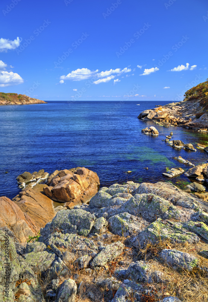 Beautiful landscape on rocky shore Beautiful landscape on rocky shore