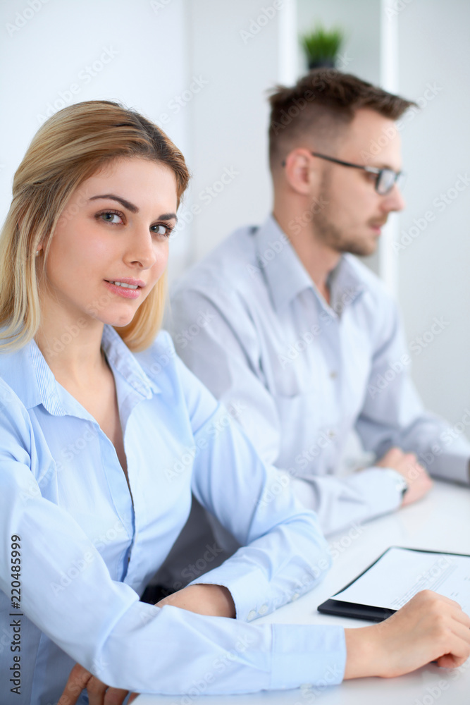 Successful business people working at meeting in office Successful business people working at meeting in office