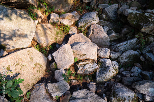 Rocks get late afternoon sunlight  photo