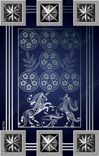 Graphical illustration of a Tarot card 8_2