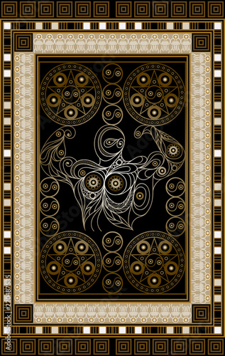 Graphical illustration of a Tarot card 12