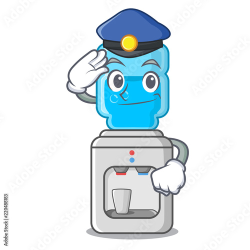 Police cartoon water cooler for office and home