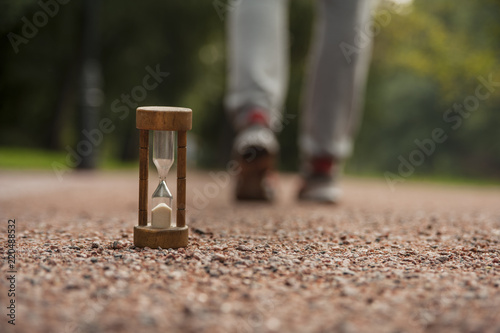 Time, time does not stop, time flies, clock, hourglass, autumn leaves, leaf clock, colorful leaves,everyone has his time,Time is running out