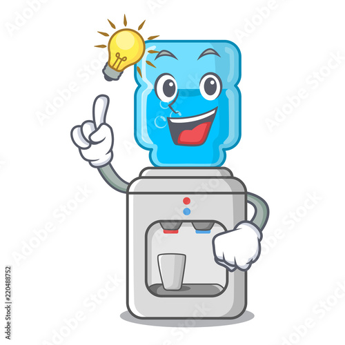 Have an idea modern water cooler isolated on mascot