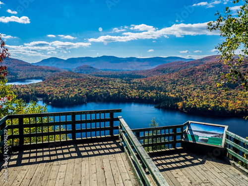 This is a picture of autumn leaves seen from the National Park 