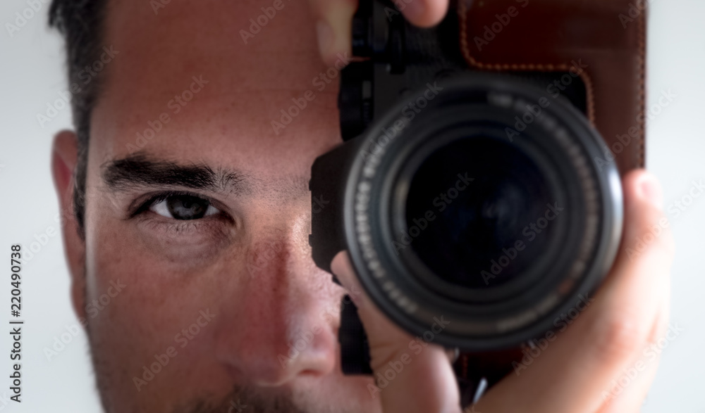 photographer eye contact camera viewfinder photographer eye contact camera viewfinder