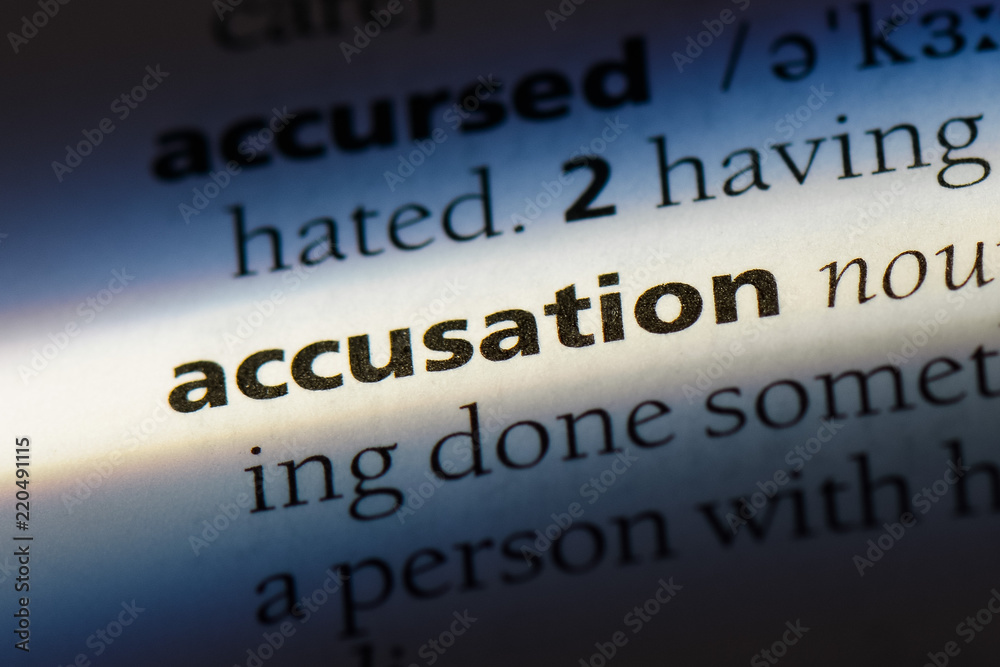 Obraz premium accusation