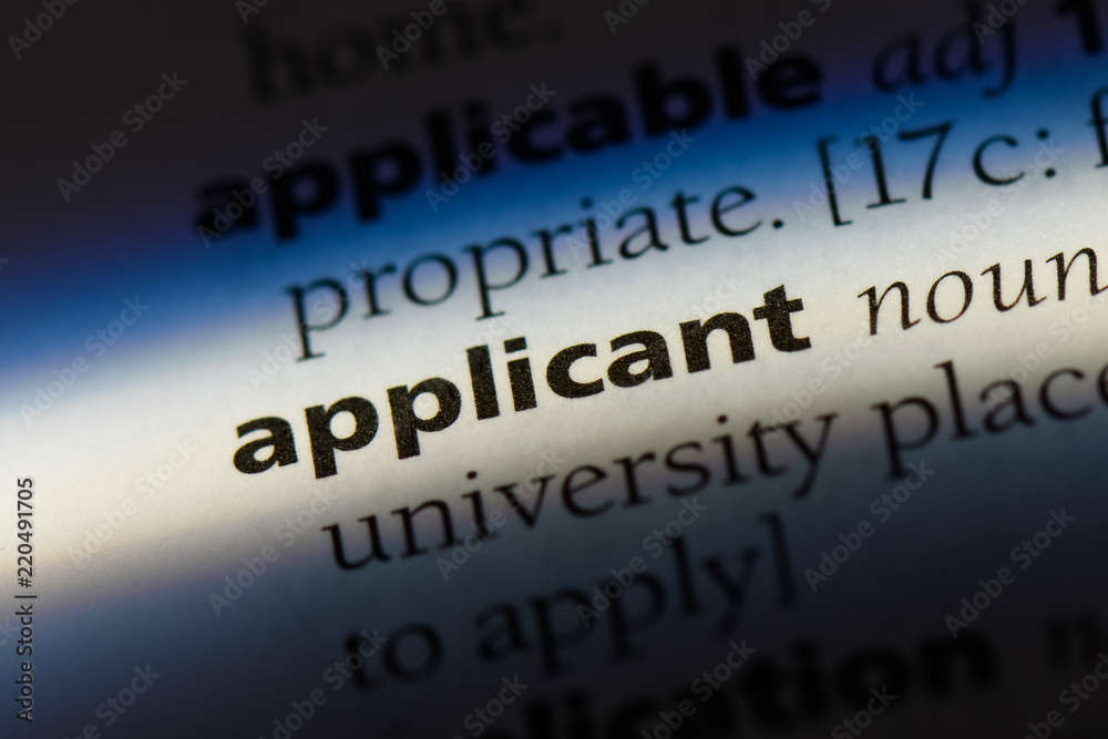 Obraz premium applicant