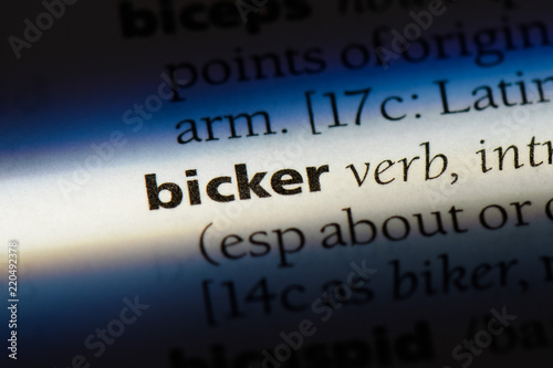 Bild auf Leinwand bicker