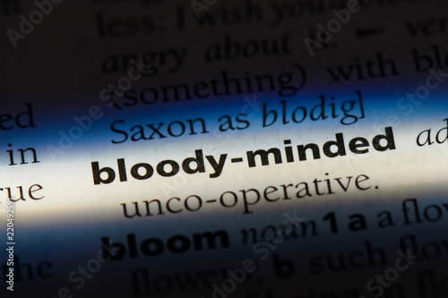 Fotografía bloody-minded