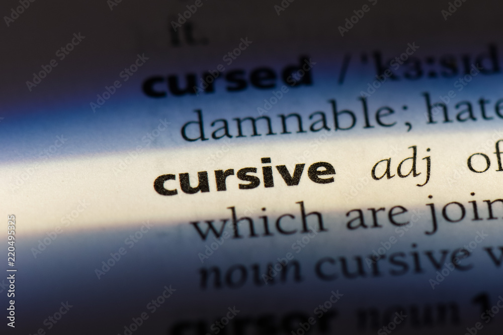  cursive