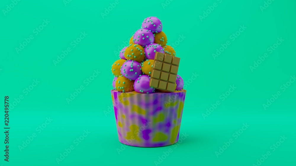 creative concept cupcake on green background Tasty Cupcakes on colorful background creative concept cupcake on green background Tasty Cupcakes on colorful background