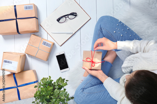 Female startupper preparing...