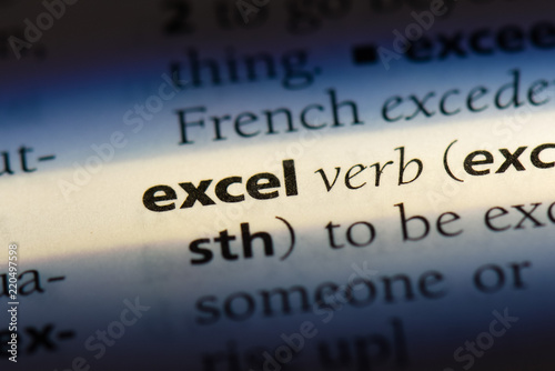 Obraz na płótnie excel