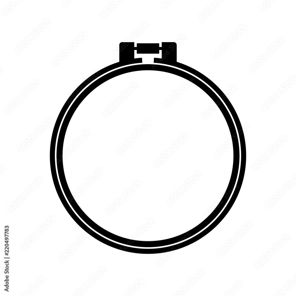 Round adjustable embroidery hoop Round adjustable embroidery hoop