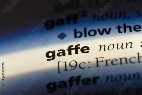  gaffe