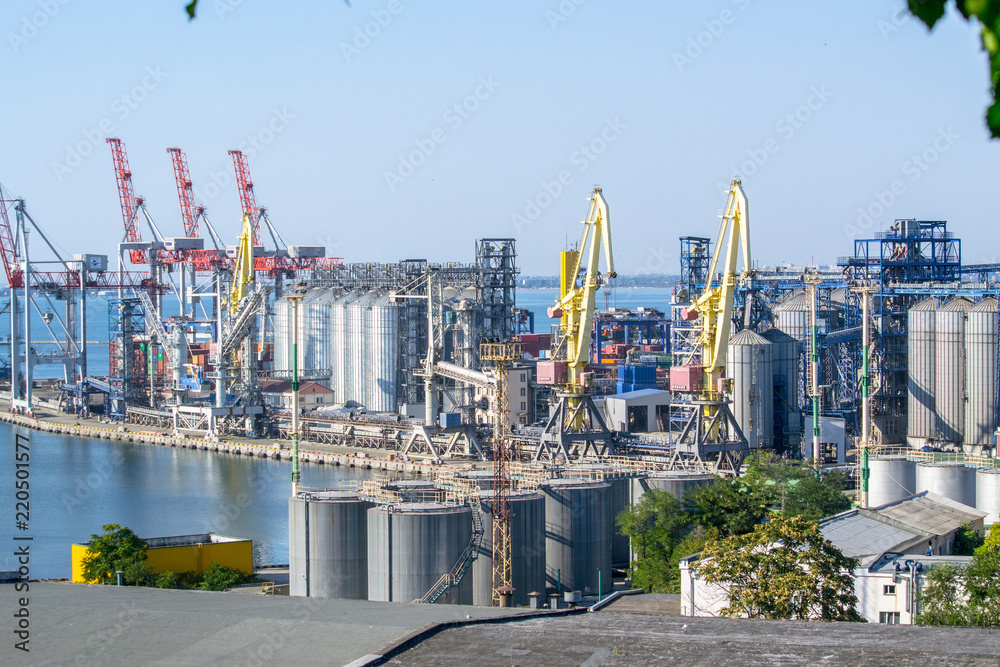 Fototapeta premium Sea cargo port.