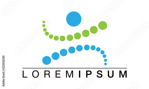 Gesunder Mensch Logo Design Vector