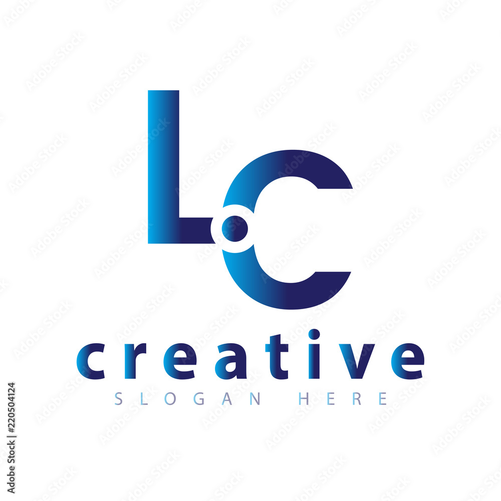 LC Initial letter logo vector LC Initial letter logo vector