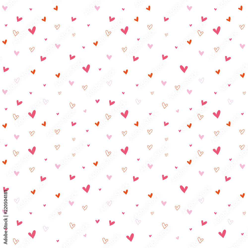 Pattern or background graphics of various hearts. Ideal for institutional and educational material