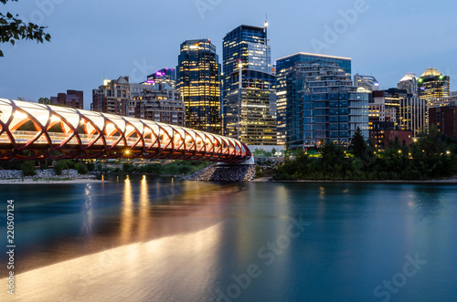 Calgary Skyline & Peace Bridge