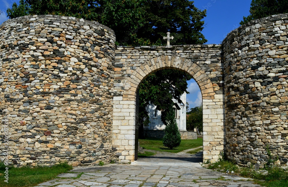 the monastery gate